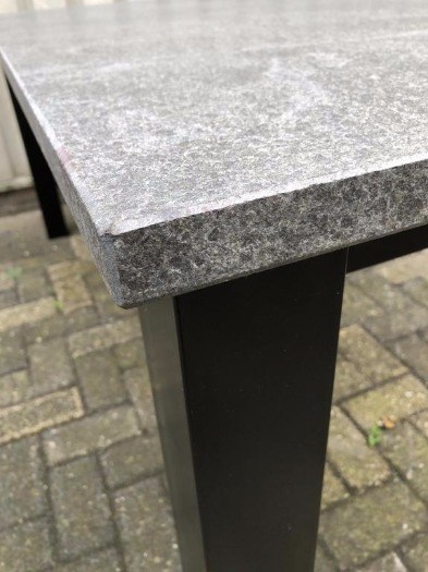Tuintafel met granieten blad, graniet , tuintafel