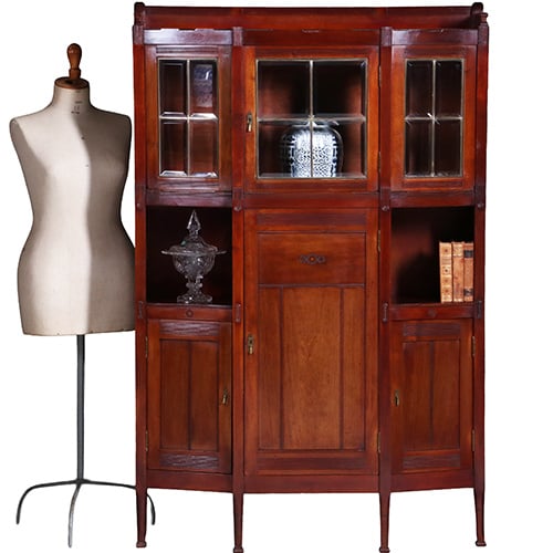 Foto 8 van Art deco kast in massief mahonie met subliem snijwerk Hollands ca 1900