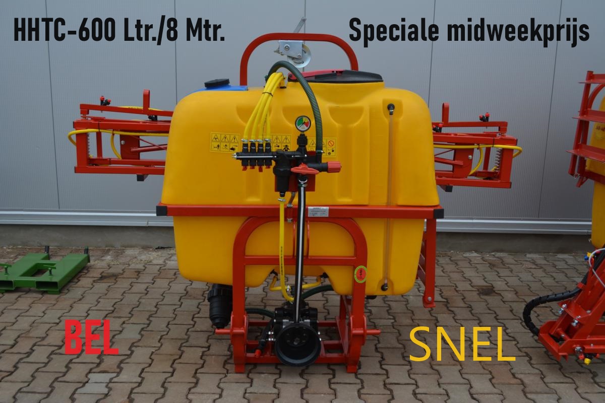 Foto 4 van HHTC- Veldspuit 600 Ltr. gedragen met 8 Mtr. Bomen = showroommodel