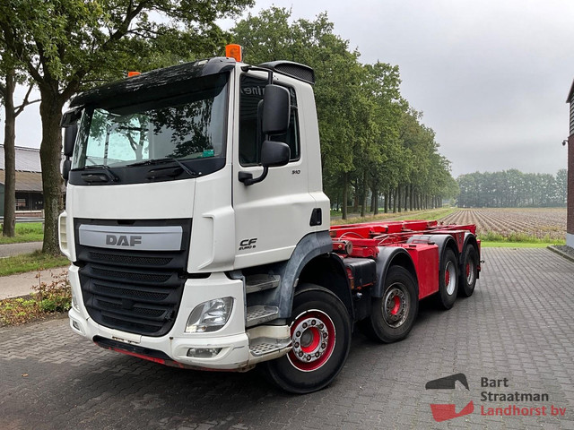 Foto 8 van DAF CF 510 FAD bladgeveerde 8x4 met multilift kabelcontainersysteem. BS2164