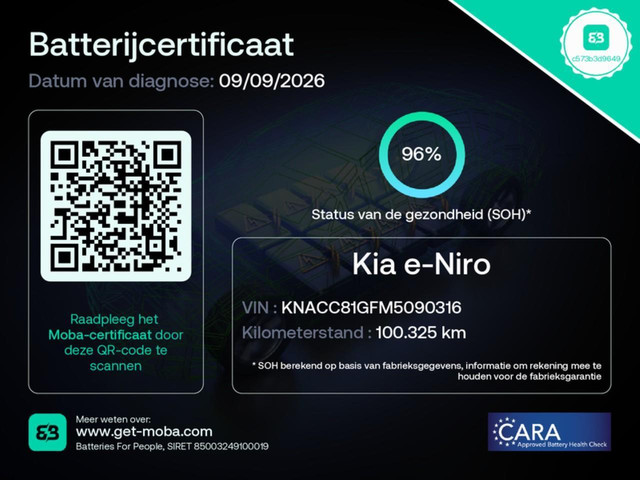Foto 8 van Kia e-Niro 64kWh EXECUTIVELINE/ SCHUIFDAK/ TREKHAAK/ LEER/ SOH 96%