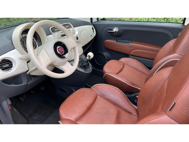 Foto 8 van Fiat 500 1.2 Lounge l Panodak l Bruin Leder l Parelmoerwit l NAP l