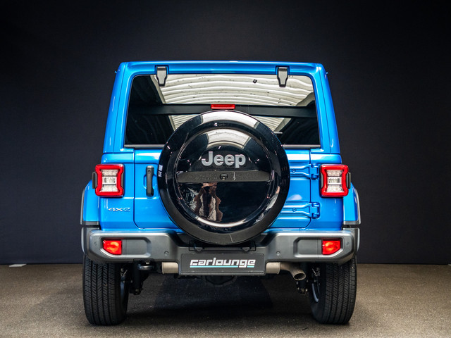Jeep Wrangler Unlimited 4xe 380 Sahara afneembaar dak|carplay|stuurverw|camera|keyless|BLIS|spiegelv