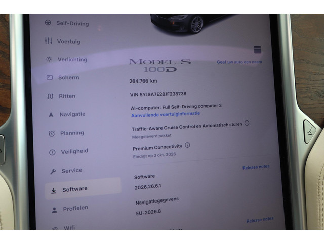 Foto 5 van Tesla Model S 100D | SOH 81,6% | Elektrisch glazen dak | 21" Turbine wielen | Premium-Interior Upgra
