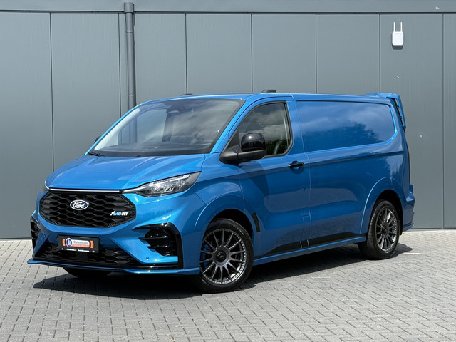 Foto 2 van Ford E-Transit Custom MS-RT 285 PK FULL ELECTRIC SPORT / L1H1 / DIGITAL AQUA BLUE METALLIC / REAR VI