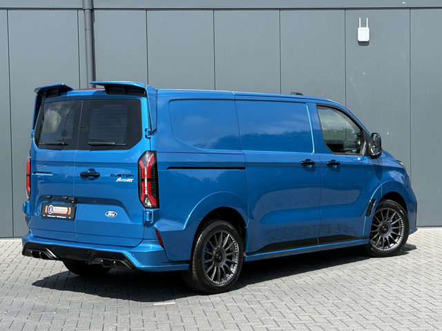 Foto 3 van Ford E-Transit Custom MS-RT 285 PK FULL ELECTRIC SPORT / L1H1 / DIGITAL AQUA BLUE METALLIC / REAR VI