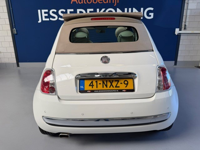 Fiat 500 C 1.2 Lounge cabriolet automaat / bj.2011 / kleur: wit / NAP met 131239 km./ APK 07/2027 /