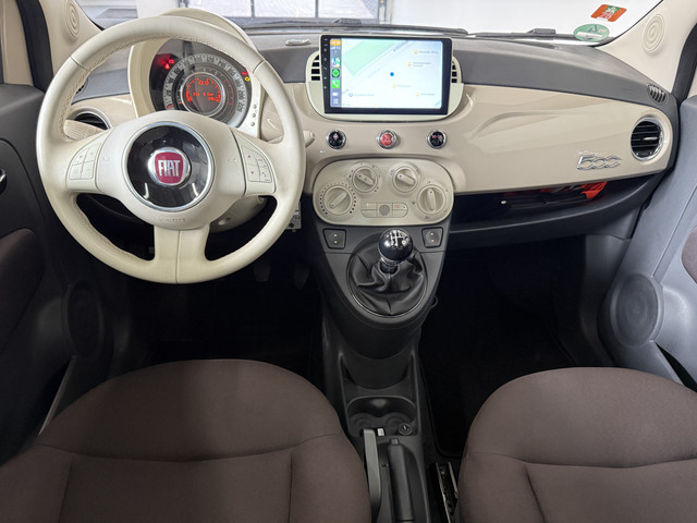 Foto 2 van Fiat 500 1.2 Lounge Cappuccino Beige-Carplay-Panorama