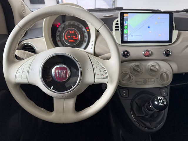 Fiat 500 1.2 Lounge Cappuccino Beige-Carplay-Panorama