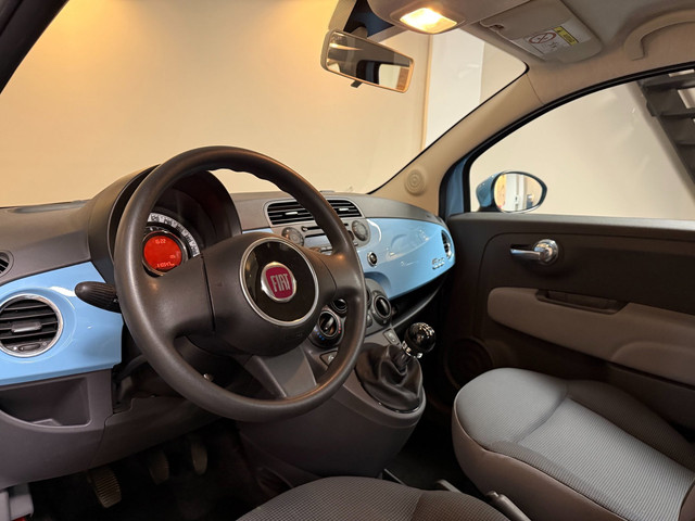 Foto 2 van Fiat 500 1.0 TwinAir Pop *Baby Blue* Top onderhouden! Airco|Isofix|NAP|Origineel NL|Prachtige kleur!