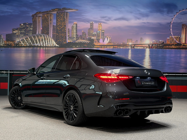 Foto 7 van Mercedes-Benz C-Klasse C300 e C43 AMG Pack |Memory|HeadUp|Sfeer|Pano|360cam|12/2021
