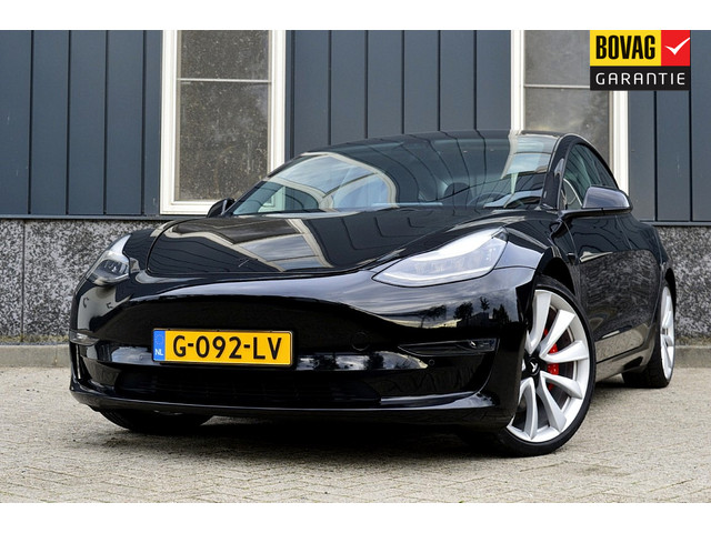 Foto 4 van Tesla Model 3 Performance AWD 75 kWh SOH 86.5% Rijklaarprijs-Garantie Panorama dak Autopilot Leder 2