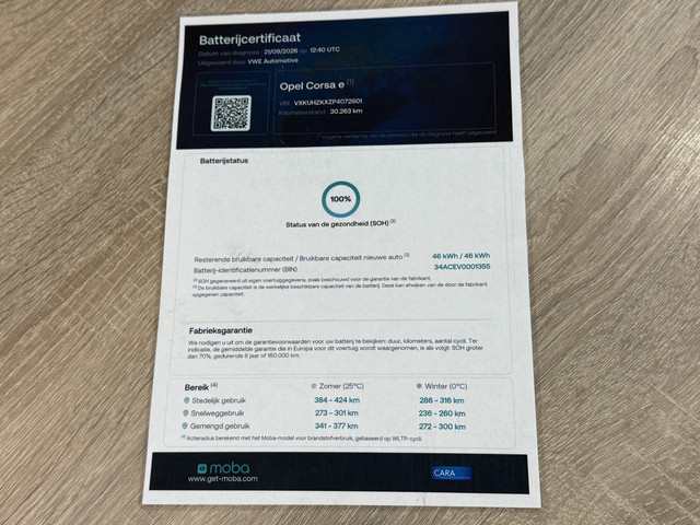 Foto 9 van Opel CORSA-E GS Line 50 kWh | SOH 100% | 16 inch velgen | applecarplay/android auto |