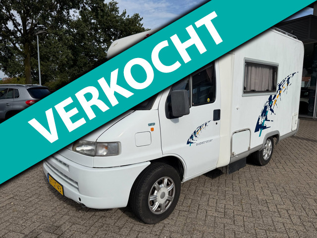Fiat 230 1.9 TD Luifel, kookstel 2 pits, koelkast met vriesvak, gasfles, tv+schotel, boiler, douche,