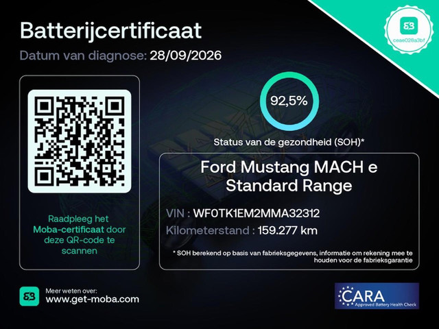 Foto 8 van Ford Mustang Mach-E RWD 75 kWh | SOH 93% | 360 Camera | Carplay | Stoel- en stuurverwarming | 1e Eig